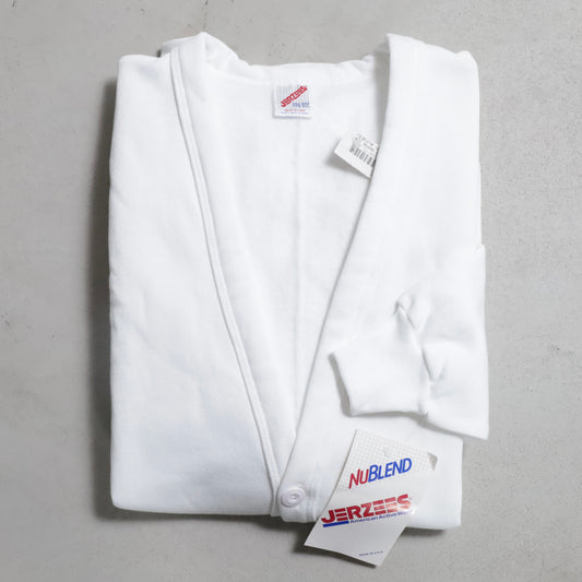 DEAD STOCK JERZEES SWEAT CARDIGAN (ONE SIZE/WHITE)