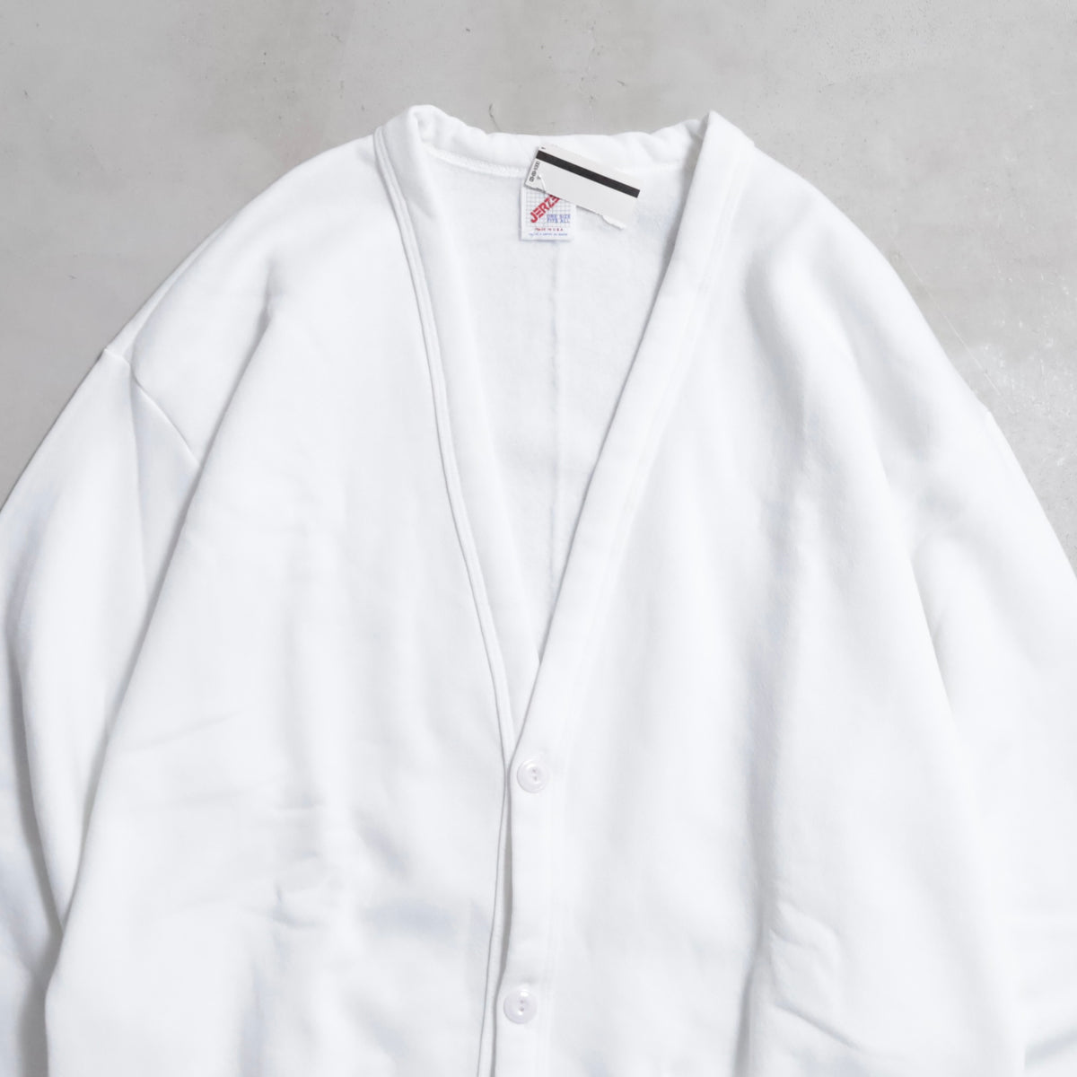 DEAD STOCK JERZEES SWEAT CARDIGAN (ONE SIZE/WHITE)