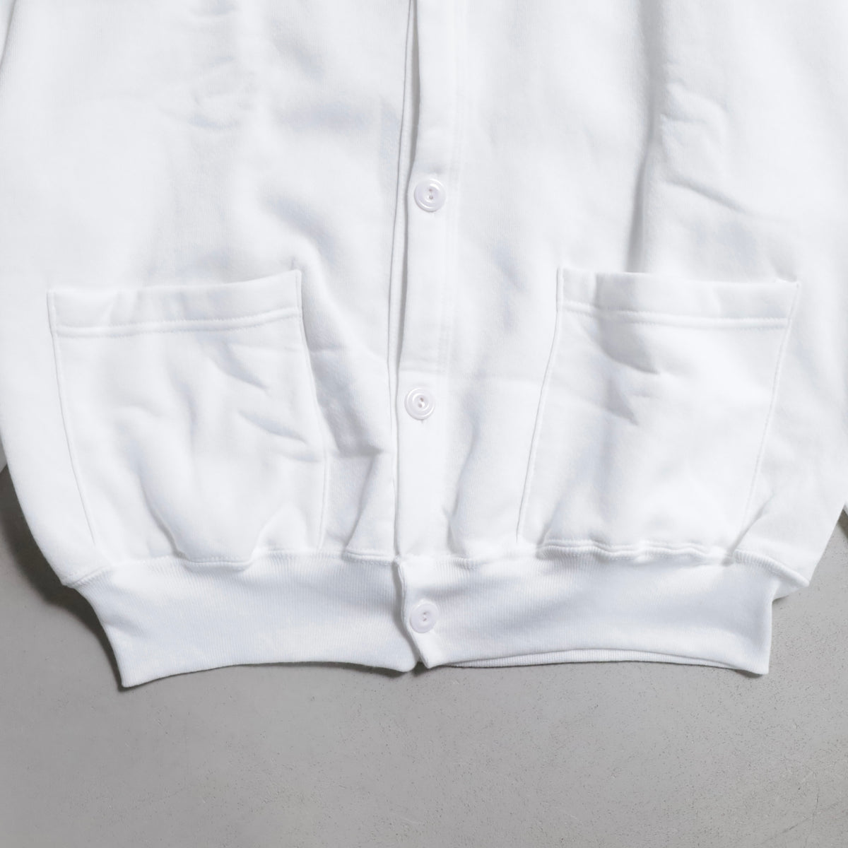 DEAD STOCK JERZEES SWEAT CARDIGAN (ONE SIZE/WHITE)