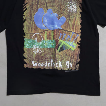 WOODSTOCK '94 MUSIC T-SHIRT (25TH ANNIVERSARY/XLARGE/VERY GOOD CONDITION)