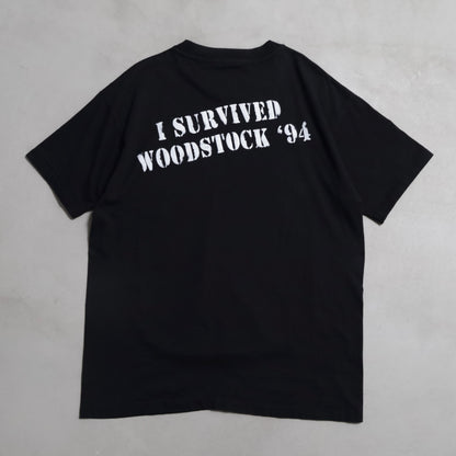 WOODSTOCK '94 MUSIC T-SHIRT (25TH ANNIVERSARY/XLARGE/VERY GOOD CONDITION)