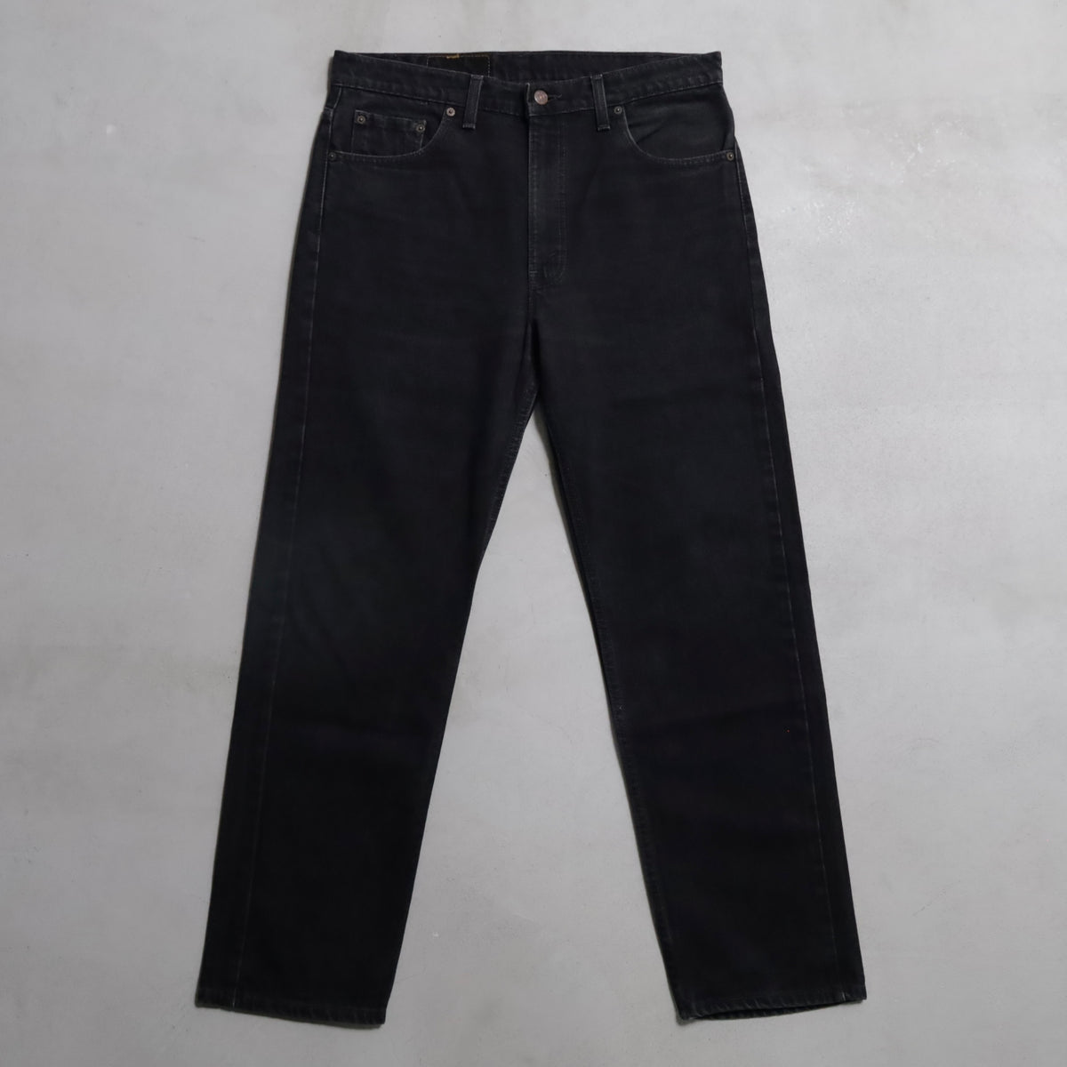 LEVI'S 505 BLACK DENIM PANTS (W36L30/GOOD CONDITION)