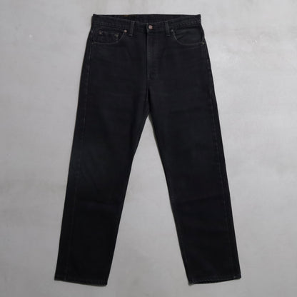 LEVI'S 505 BLACK DENIM PANTS (W36L30/GOOD CONDITION)
