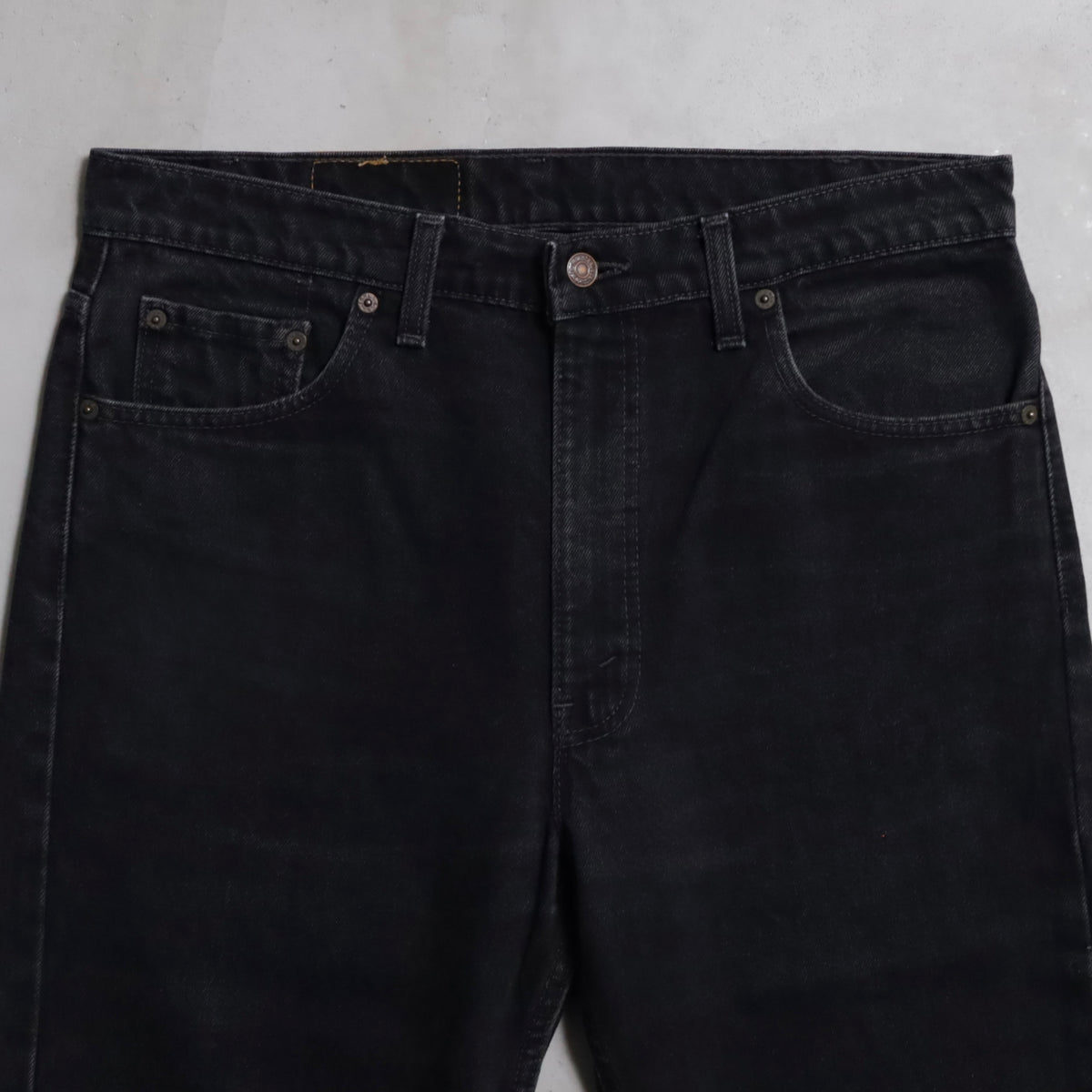 LEVI'S 505 BLACK DENIM PANTS (W36L30/GOOD CONDITION)