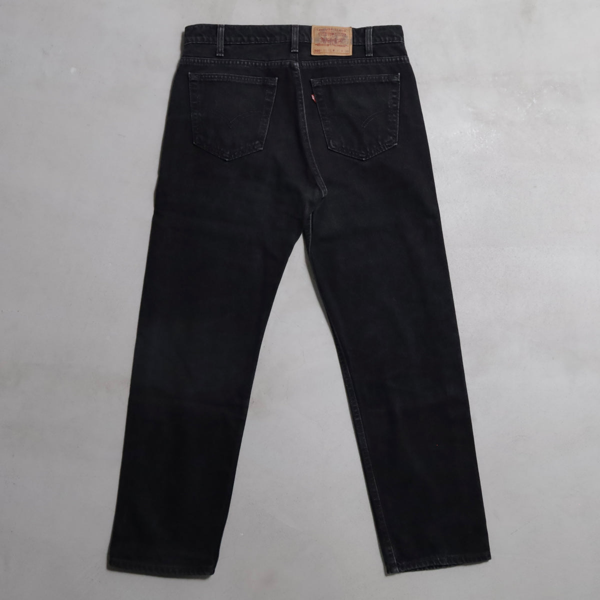 LEVI'S 505 BLACK DENIM PANTS (W36L30/GOOD CONDITION)