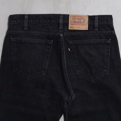 LEVI'S 505 BLACK DENIM PANTS (W36L30/GOOD CONDITION)