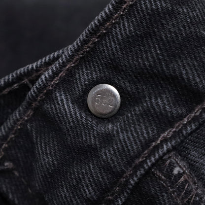 LEVI'S 505 BLACK DENIM PANTS (W36L30/GOOD CONDITION)