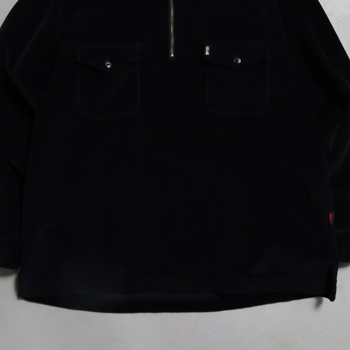 POLO SPORT H/Z PULLOVER BLACK CORDUROY JACKET (XLARGE/MINT CONDITION)