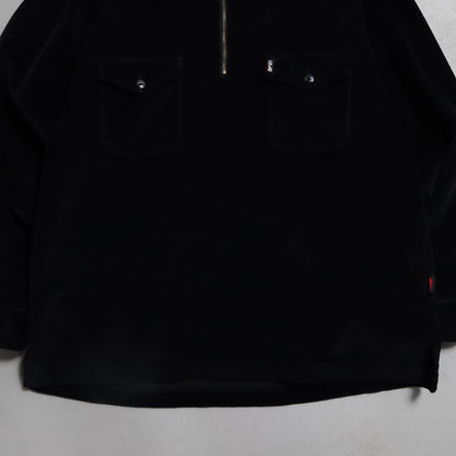 POLO SPORT H/Z PULLOVER BLACK CORDUROY JACKET (XLARGE/MINT CONDITION)