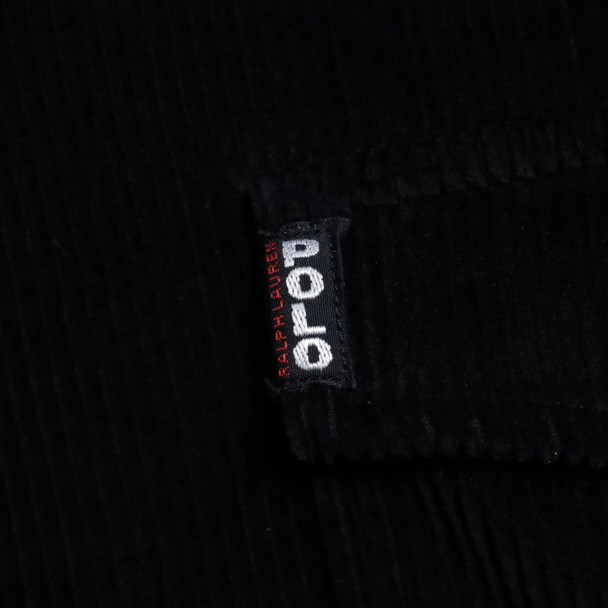 POLO SPORT H/Z PULLOVER BLACK CORDUROY JACKET (XLARGE/MINT CONDITION)