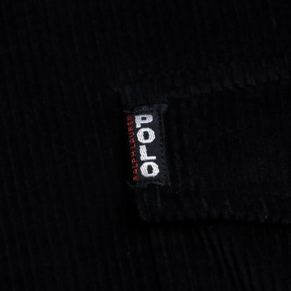 POLO SPORT H/Z PULLOVER BLACK CORDUROY JACKET (XLARGE/MINT CONDITION)