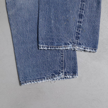 LEVI'S 501 BIGE DENIM PANTS (EARLY MODEL/GOOD FADE/USED CONDITION)