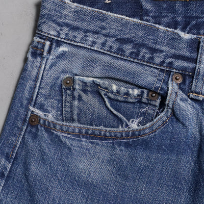 LEVI'S 501 BIGE DENIM PANTS (GOOD FADE/USED CONDITION)