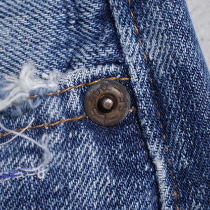 LEVI'S 501 BIGE DENIM PANTS (GOOD FADE/USED CONDITION)