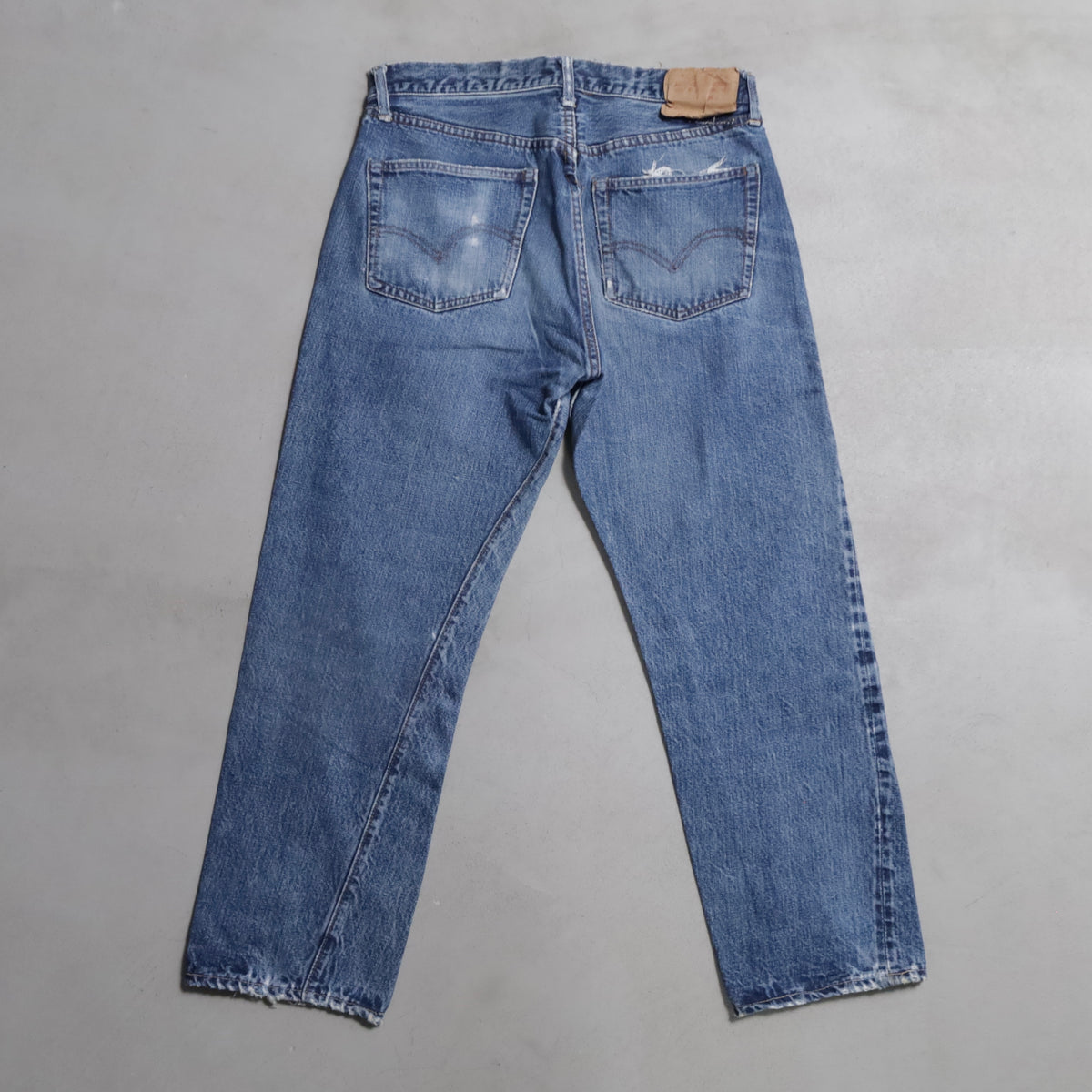 LEVI'S 501 BIGE DENIM PANTS (GOOD FADE/USED CONDITION)