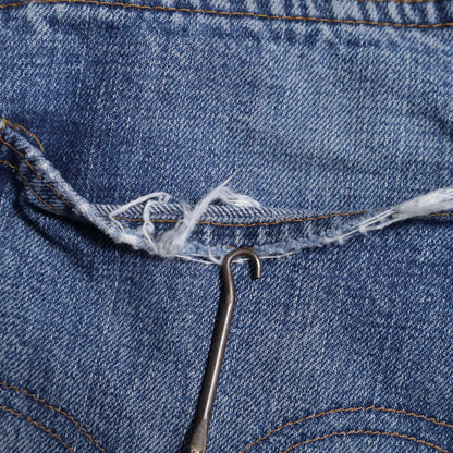LEVI'S 501 BIGE DENIM PANTS (GOOD FADE/USED CONDITION)