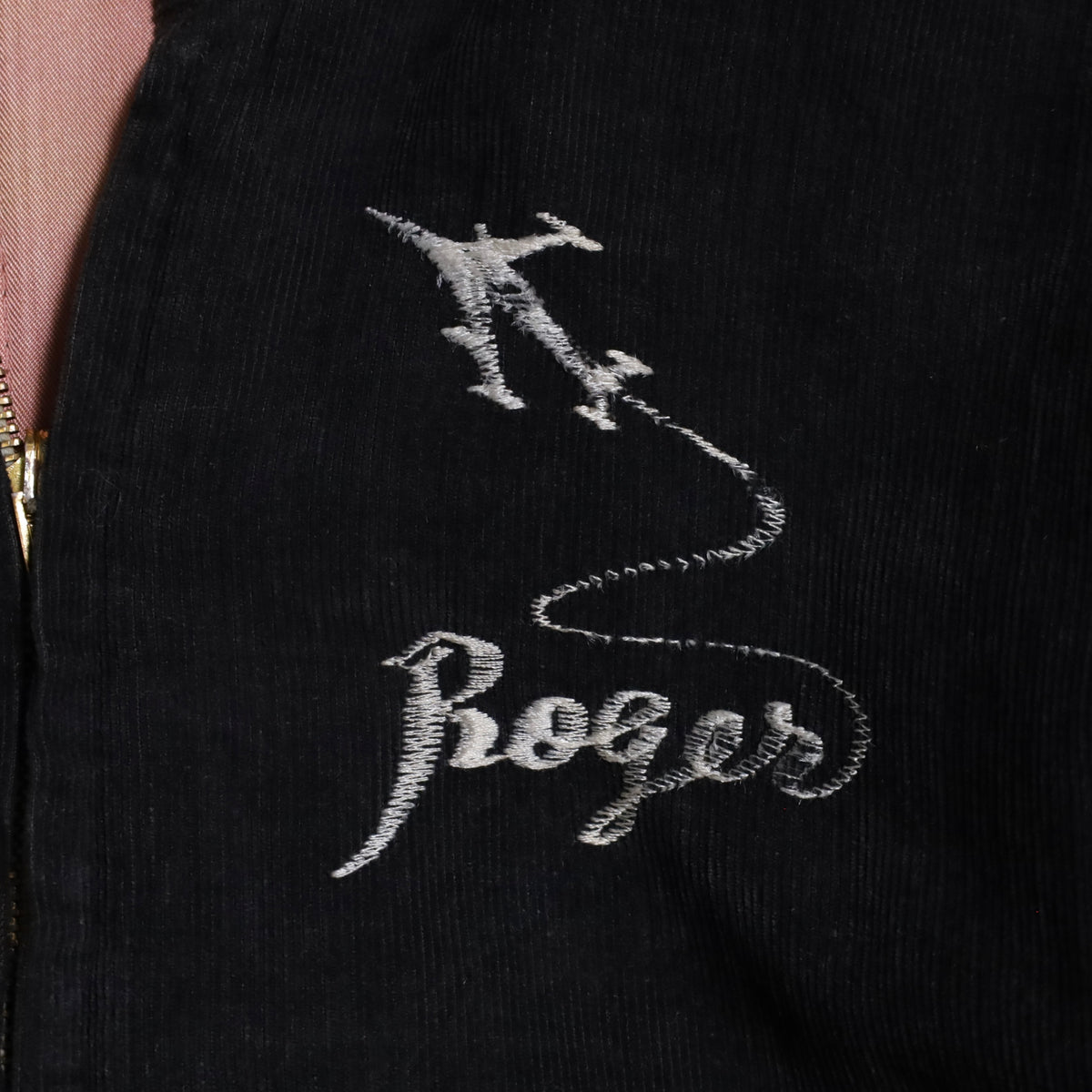 BLACK CORDUROY "SNAKE&DAGGER" KOREA SOUVENIR JACKET (SPECIAL PIECE/BIG SIZE)