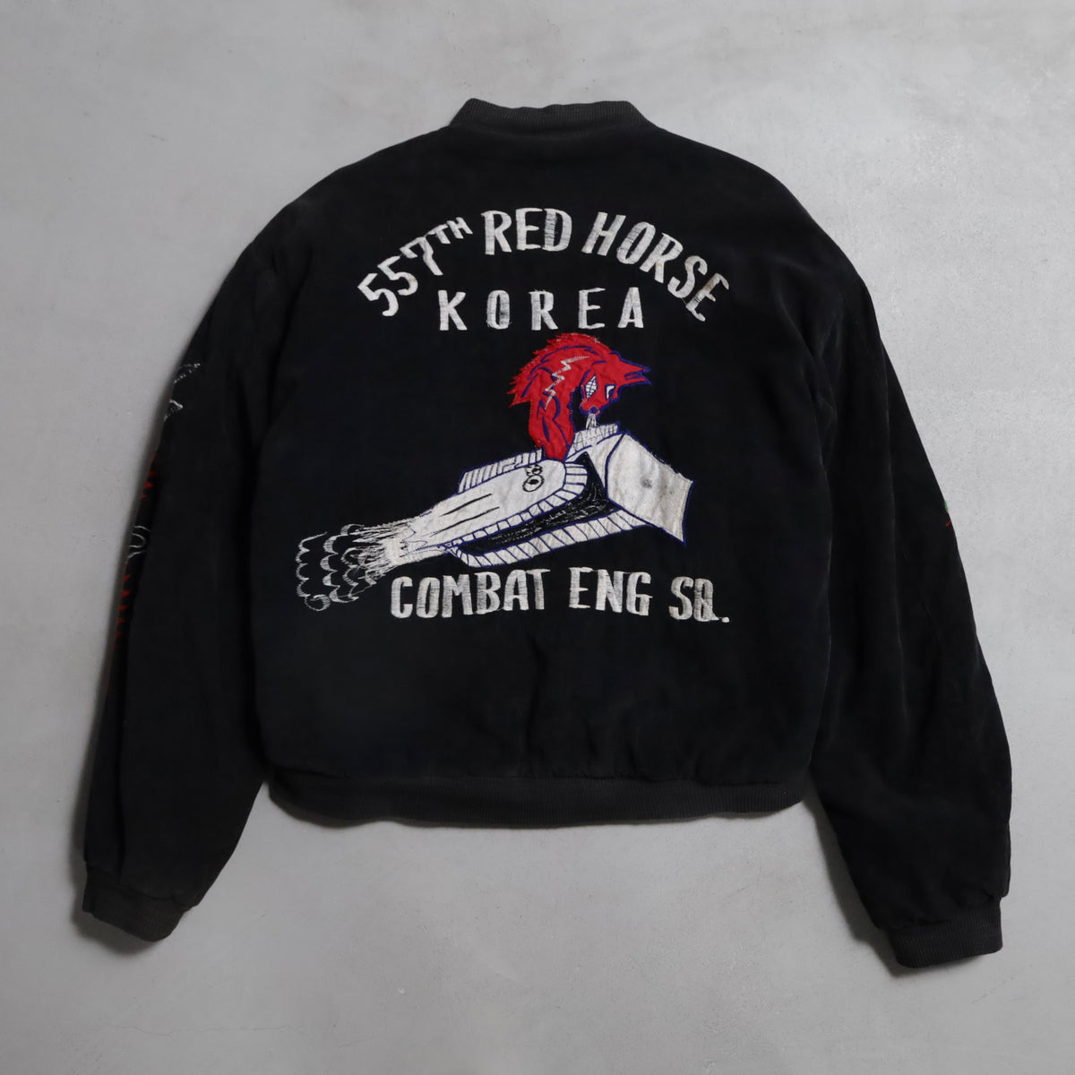 BLACK CORDUROY "SNAKE&DAGGER" KOREA SOUVENIR JACKET (SPECIAL PIECE/BIG SIZE)