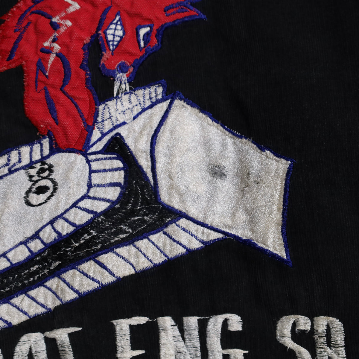 BLACK CORDUROY "SNAKE&DAGGER" KOREA SOUVENIR JACKET (SPECIAL PIECE/BIG SIZE)