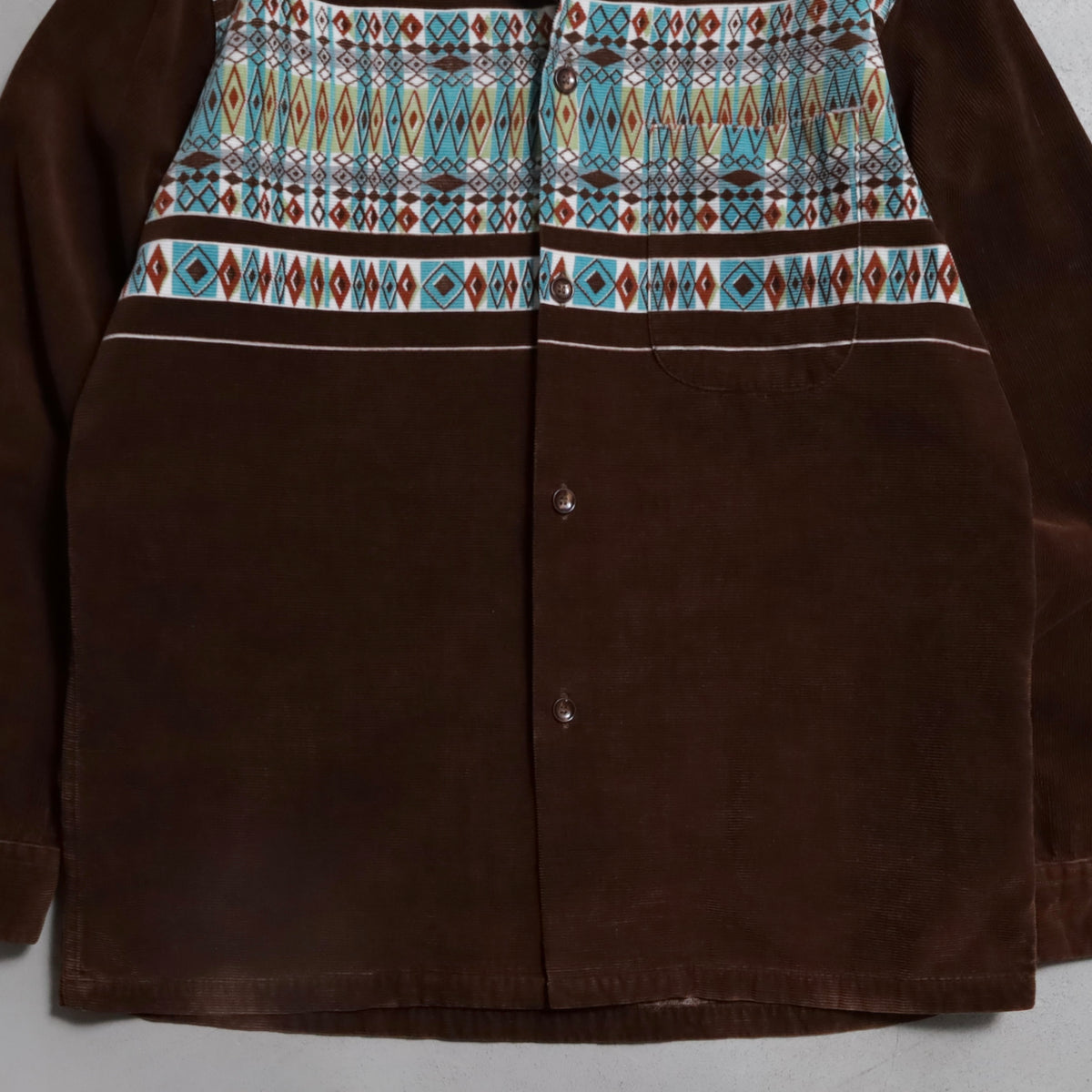 TOWNCRAFT PRINT CORDUROY SHIRT (MEDIUM/VERY GOOD CONDITION)