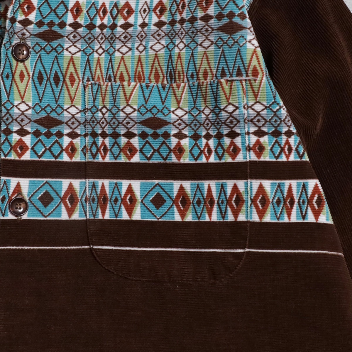 TOWNCRAFT PRINT CORDUROY SHIRT (MEDIUM/VERY GOOD CONDITION)