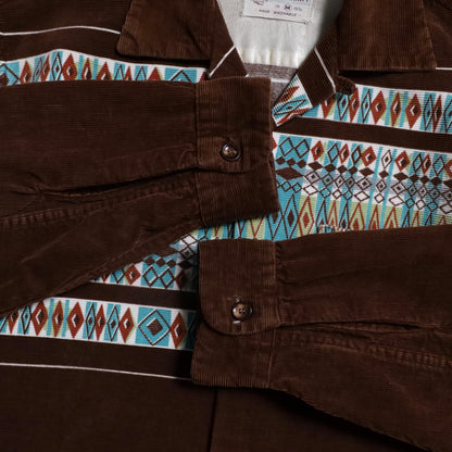 TOWNCRAFT PRINT CORDUROY SHIRT (MEDIUM/VERY GOOD CONDITION)
