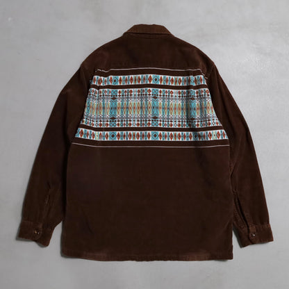 TOWNCRAFT PRINT CORDUROY SHIRT (MEDIUM/VERY GOOD CONDITION)