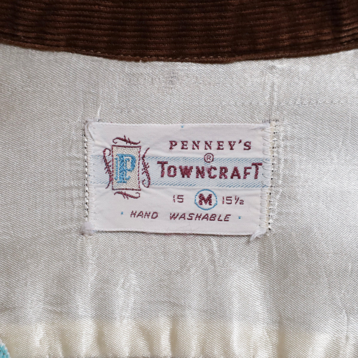 TOWNCRAFT PRINT CORDUROY SHIRT (MEDIUM/VERY GOOD CONDITION)