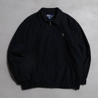 POLO BY RALPH LAUREN BLACK DRIZZLER JACKET (WITH CHINSTRAP/LAGRE/VERY GOOD CONDITION)