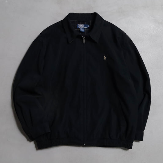 POLO BY RALPH LAUREN BLACK DRIZZLER JACKET (WITH CHINSTRAP/LAGRE/VERY GOOD CONDITION)