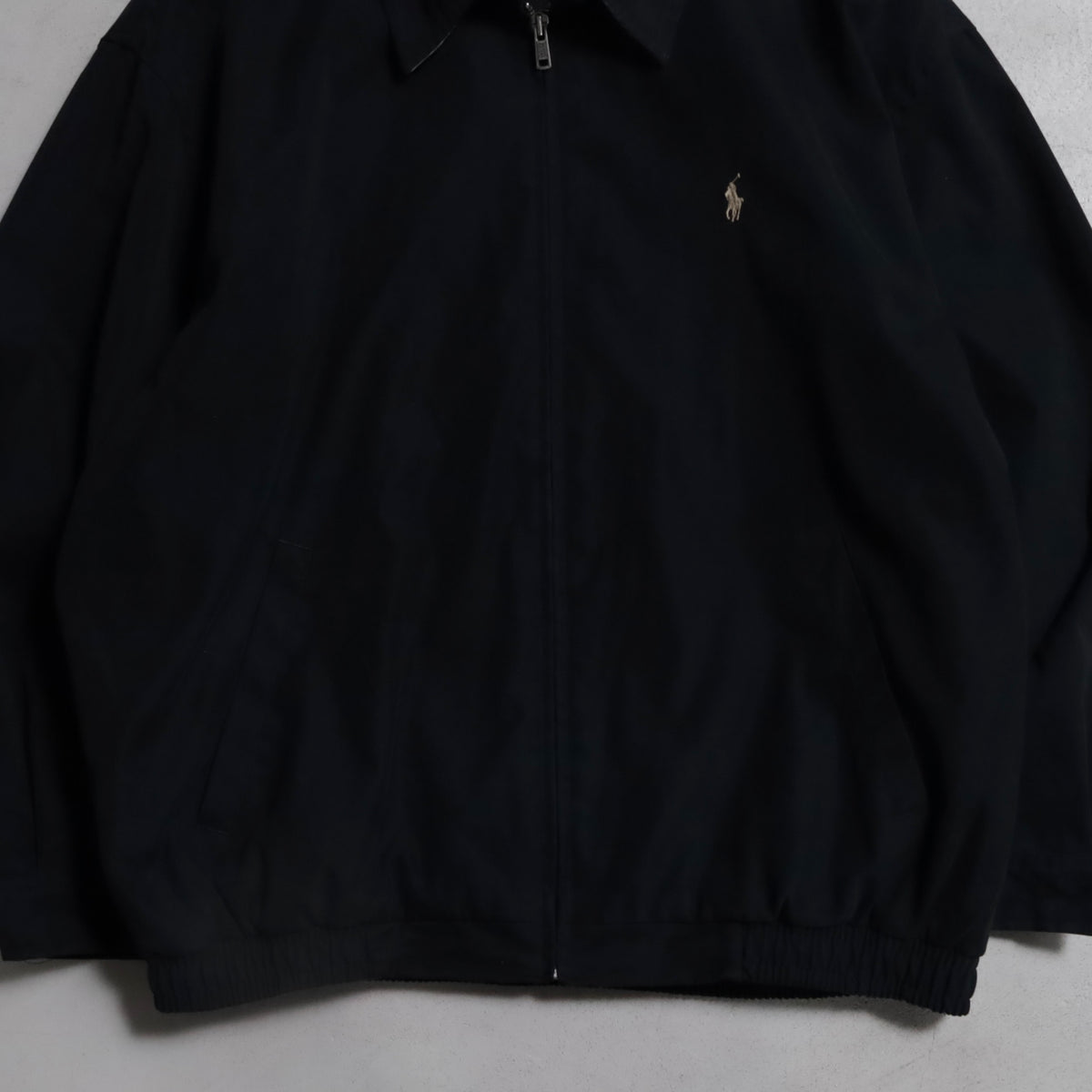 POLO BY RALPH LAUREN BLACK DRIZZLER JACKET (WITH CHINSTRAP/LAGRE/VERY GOOD CONDITION)