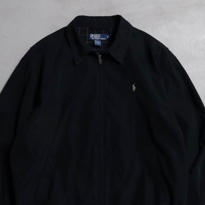 POLO BY RALPH LAUREN BLACK DRIZZLER JACKET (WITH CHINSTRAP/LAGRE/VERY GOOD CONDITION)