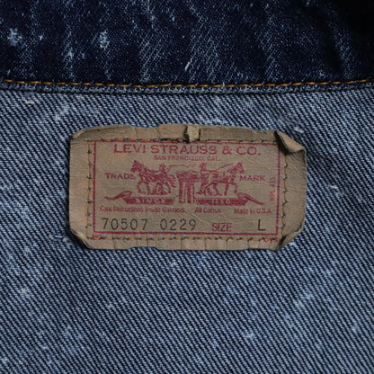 LEVI'S 70507-0229 GALACTIC WASHED DENIM JACKET (LARGE/GOOD CONDITION)