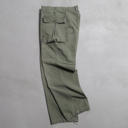 WWII U.S.ARMY M-43 HBT TROUSERS WITH "PW STENCIL" (W32L29/GOOD USED CONDITION)