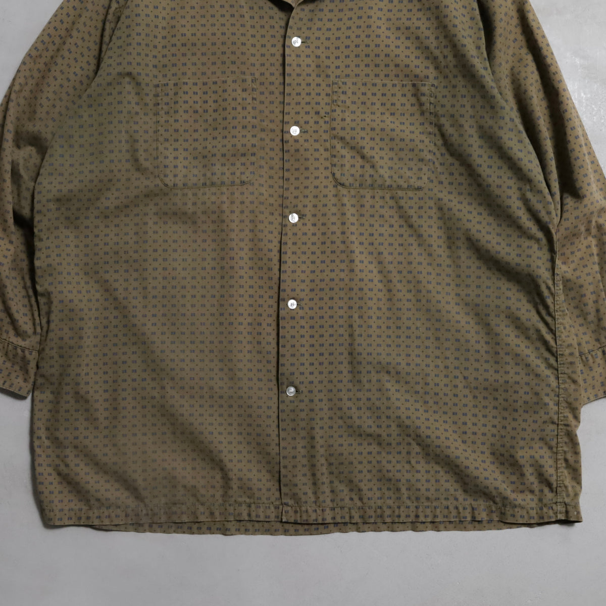 ARROW ATOMIC PATTERN BOX SHIRT (XXLARGE/GOOD CONDITION)