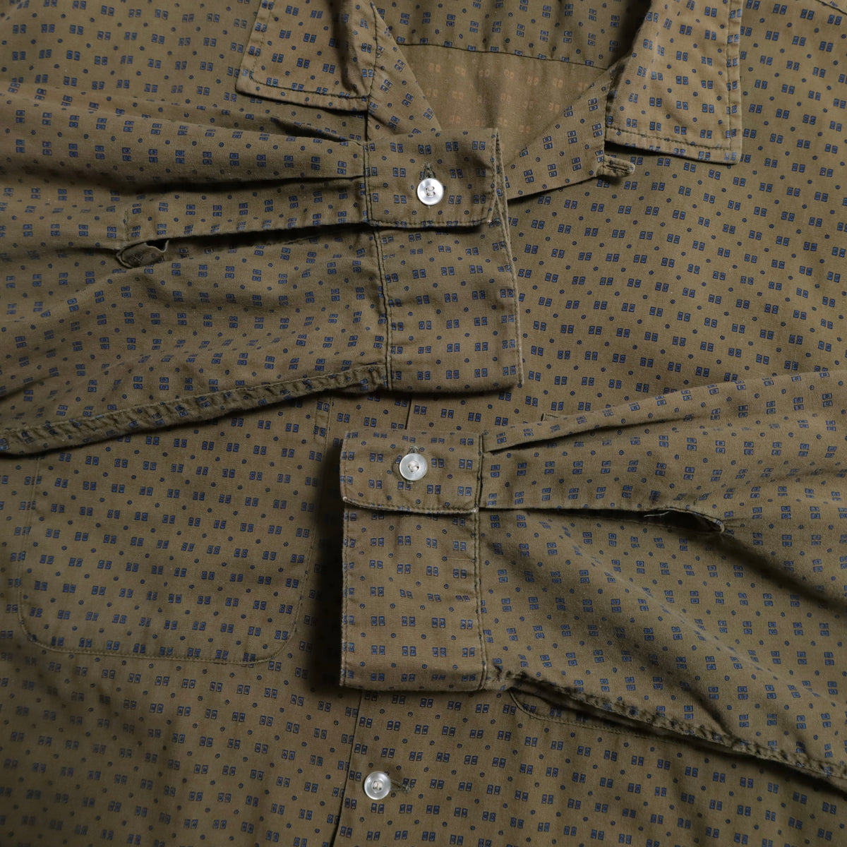 ARROW ATOMIC PATTERN BOX SHIRT (XXLARGE/GOOD CONDITION)