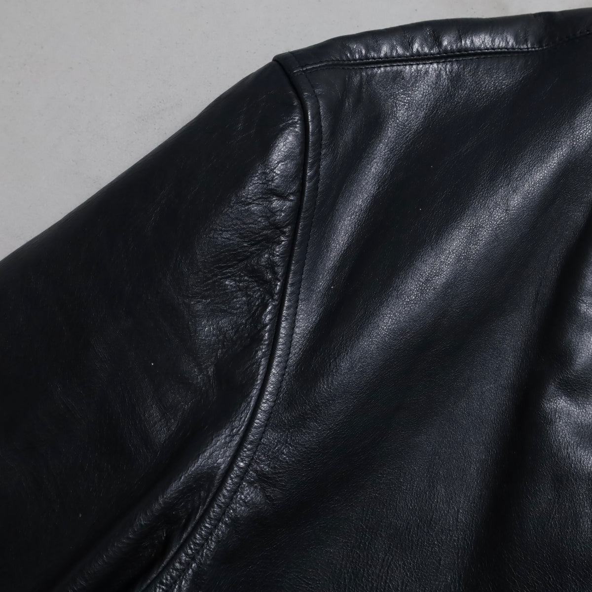 POLO BY RALPH LAUREN BLACK LEATHER CAR COAT (XLARGE/GOOD CONDITION)
