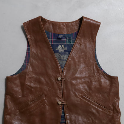 WILLIS&GEIGER LEATHER VEST (LARGE/GOOD CONDITION)