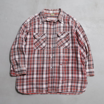 WINTER KING PLAID FLANNEL SHIRT (BIG SIZE/GOOD USED CONDITION)