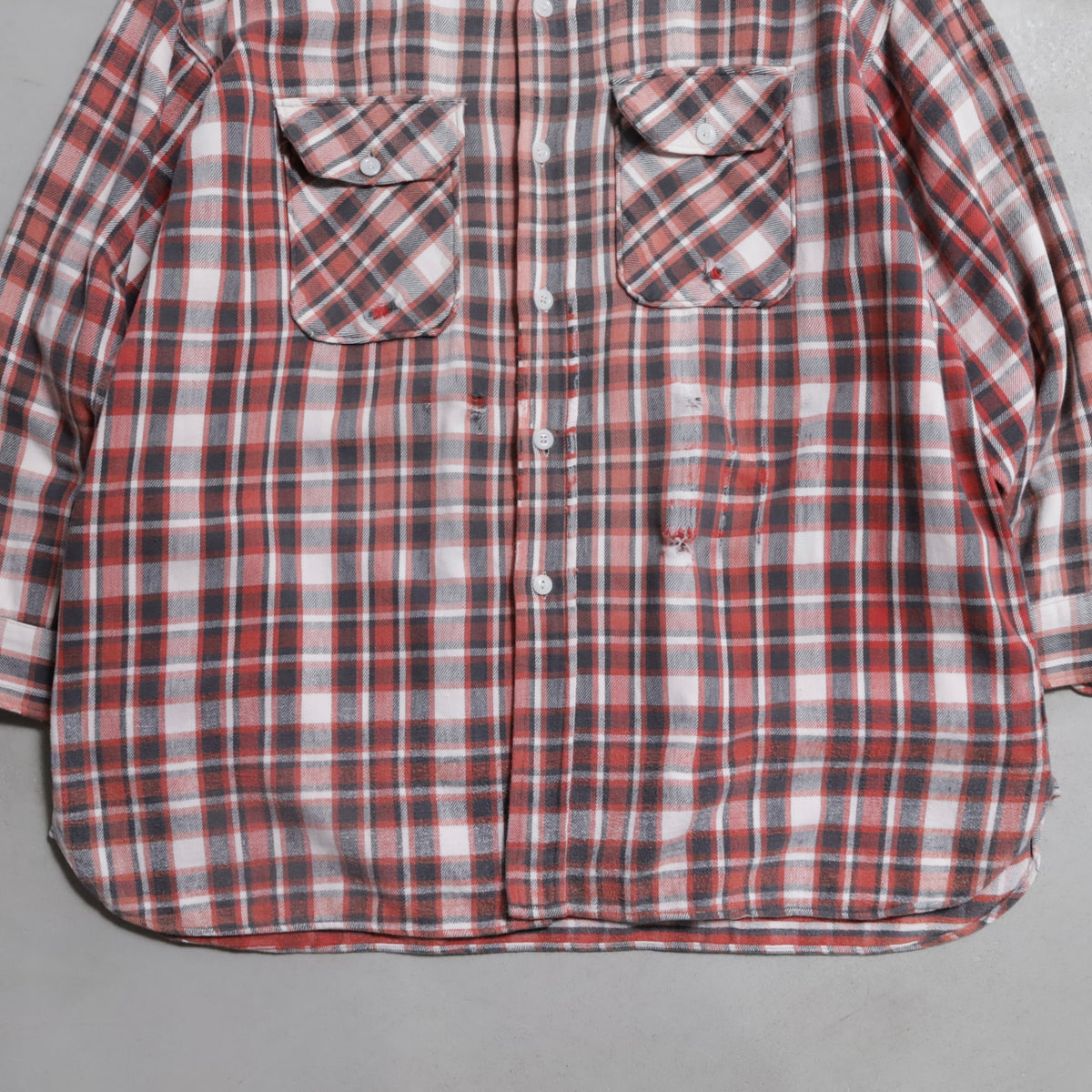 WINTER KING PLAID FLANNEL SHIRT (BIG SIZE/GOOD USED CONDITION)