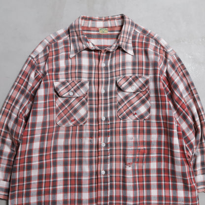 WINTER KING PLAID FLANNEL SHIRT (BIG SIZE/GOOD USED CONDITION)