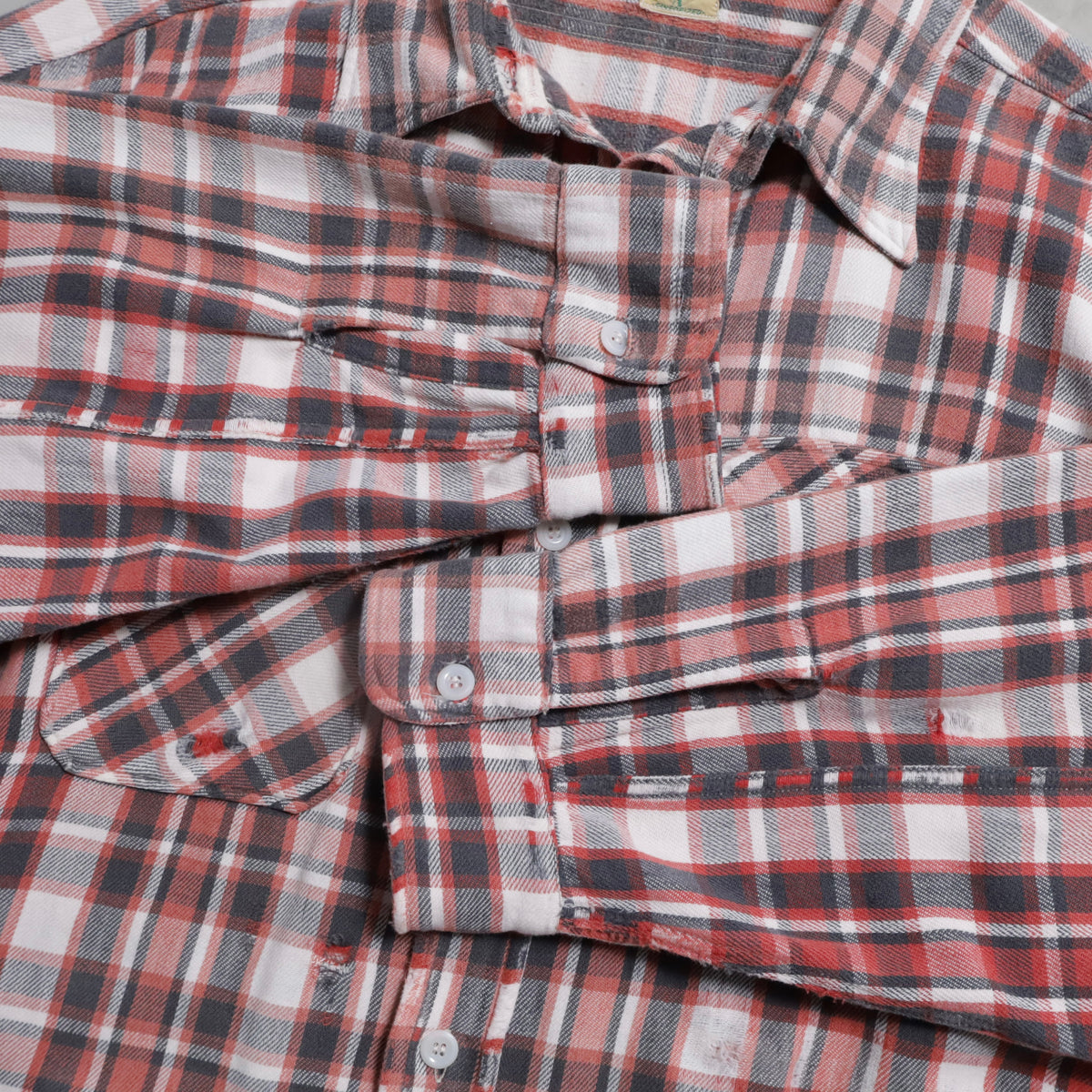 WINTER KING PLAID FLANNEL SHIRT (BIG SIZE/GOOD USED CONDITION)