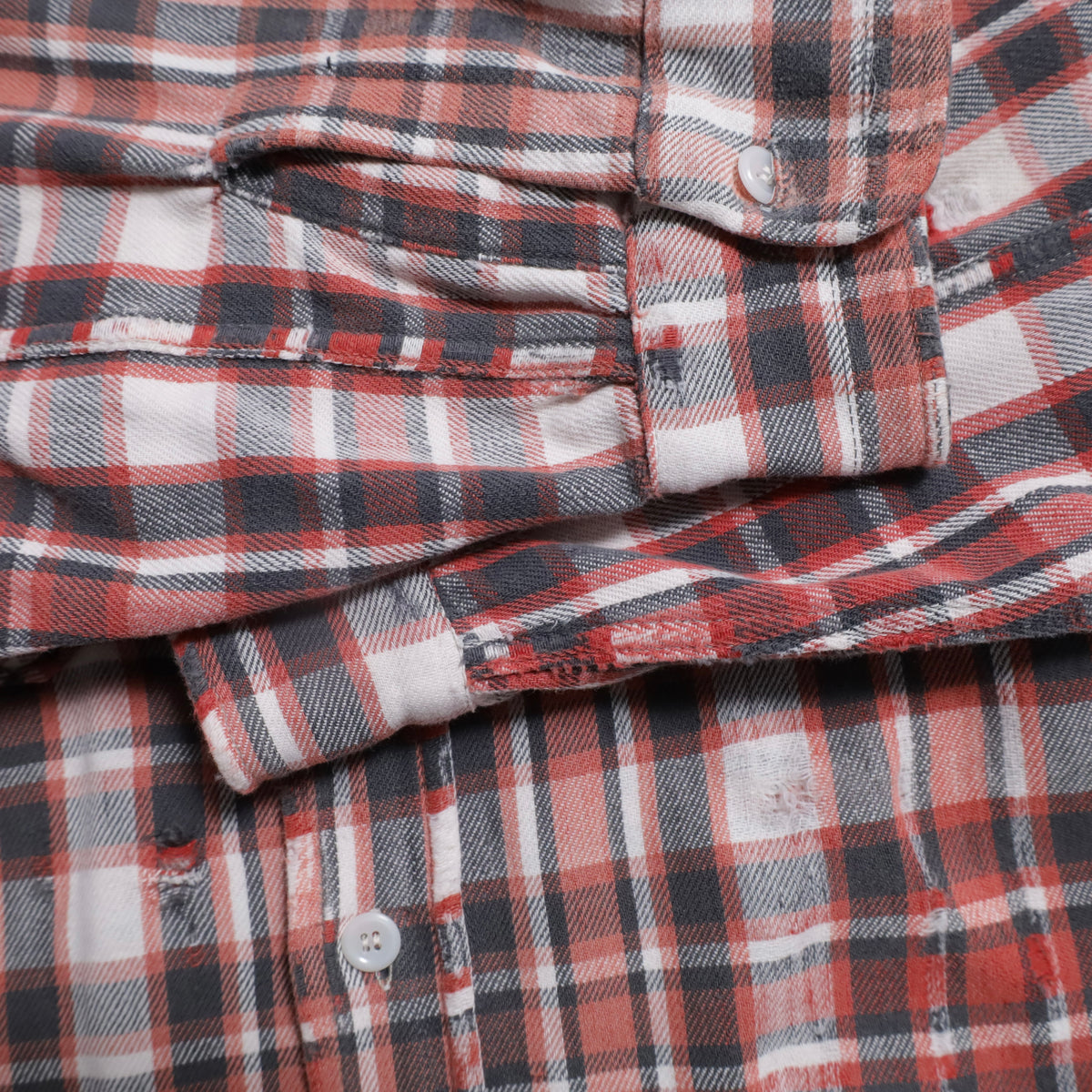 WINTER KING PLAID FLANNEL SHIRT (BIG SIZE/GOOD USED CONDITION)