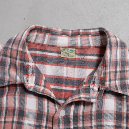 WINTER KING PLAID FLANNEL SHIRT (BIG SIZE/GOOD USED CONDITION)