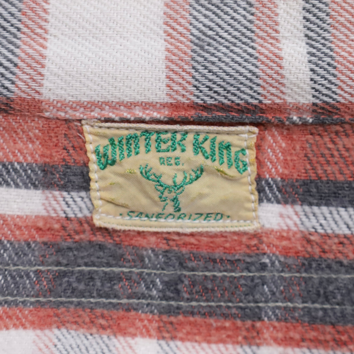 WINTER KING PLAID FLANNEL SHIRT (BIG SIZE/GOOD USED CONDITION)
