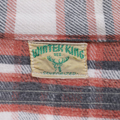 WINTER KING PLAID FLANNEL SHIRT (BIG SIZE/GOOD USED CONDITION)