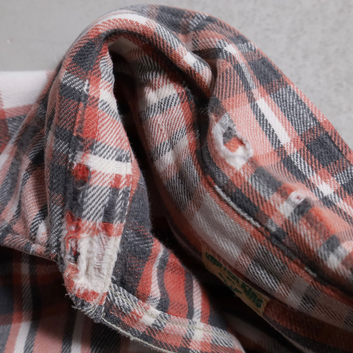 WINTER KING PLAID FLANNEL SHIRT (BIG SIZE/GOOD USED CONDITION)