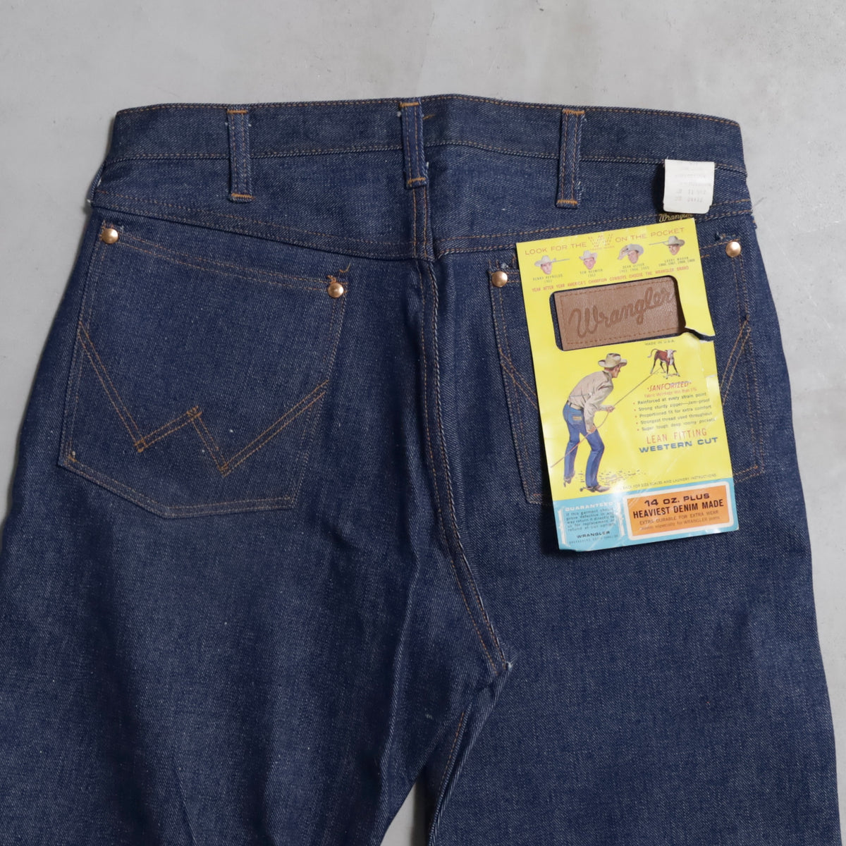 DEAD STCOK WRANGLER 11MWZ DENIM PANTS (WITH FLASHER/W34L32)