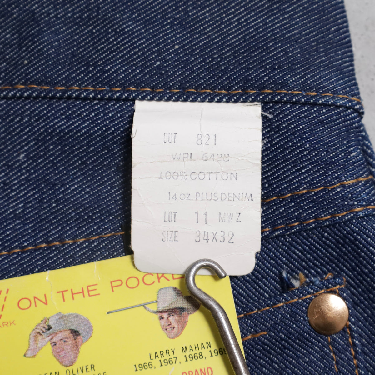 DEAD STCOK WRANGLER 11MWZ DENIM PANTS (WITH FLASHER/W34L32)