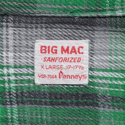 BIG MAC PLAID FLANNEL SHIRT (XLARGE/GOOD CONDITION)